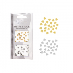 BORCHIE METAL STUDS - HEART 4 MM