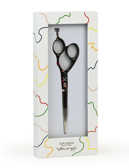 Forbici Kayashi Young Carnival 5.75” con impugnatura sfalsata – Precisione e affidabilità