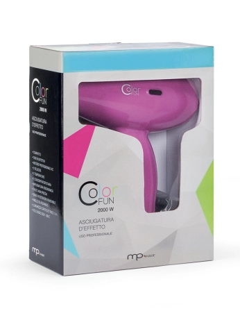 Color FUN | Phon fucsia compatto e potente per capelli luminosi 2
