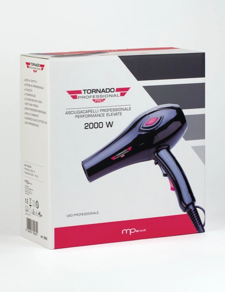 Phon Tornado Pro 2000W Asciugacapelli Professionale con Motore AC Potente
