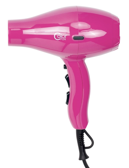 Color FUN | Phon fucsia compatto e potente per capelli luminosi
