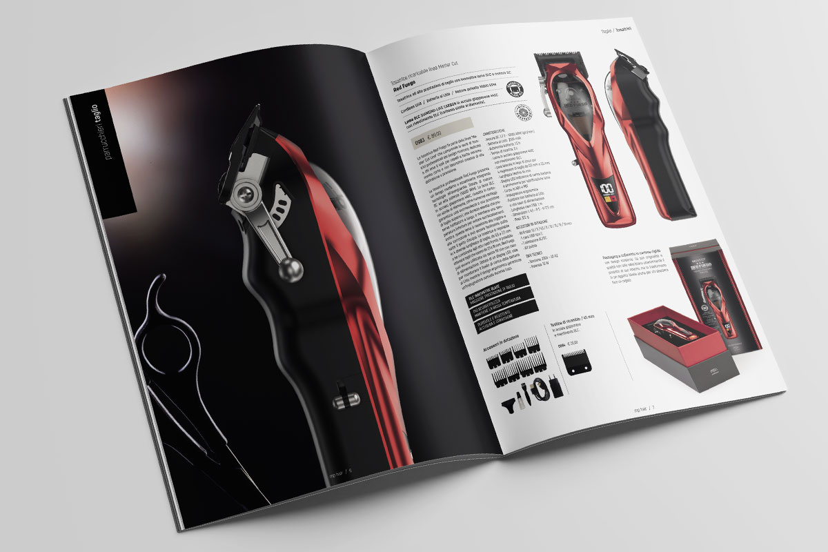 Selezione di strumenti professionali per parrucchieri e barber