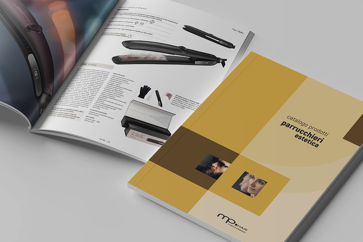 Anteprima del catalogo MP HAIR dedicato alle forniture professionali per parrucchieri e barber