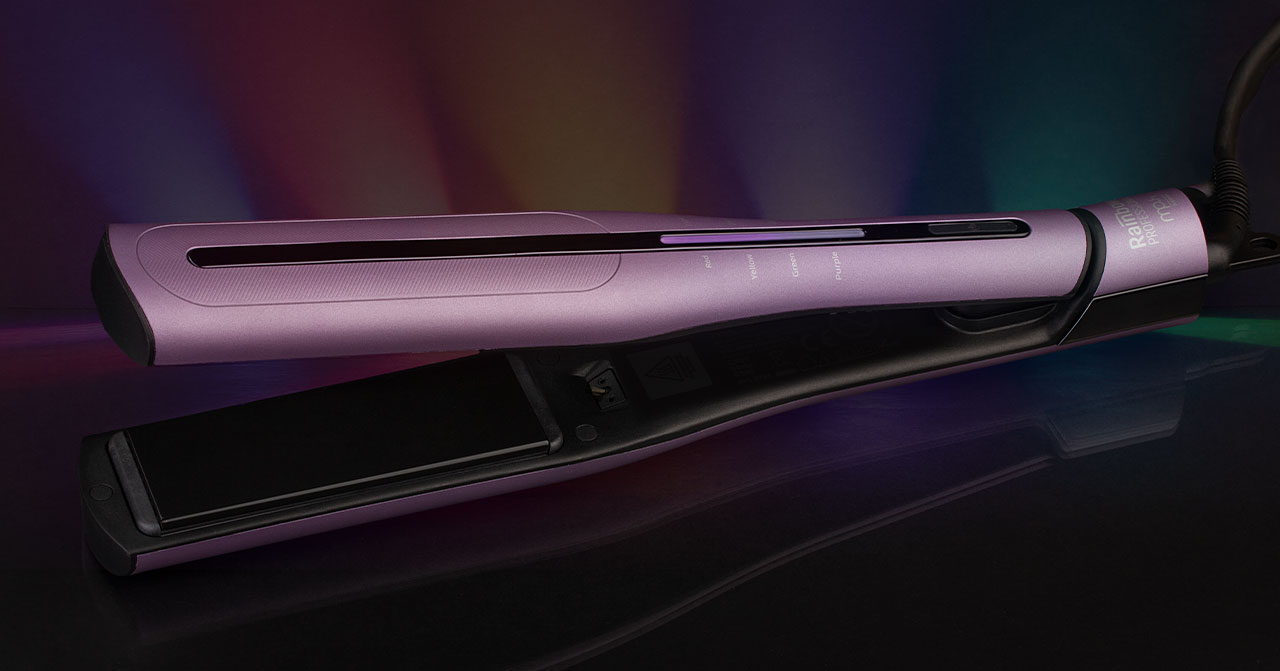 piastra professionale per parrucchieri con tecnologia avanzata e controllo della temperatura per styling in salone